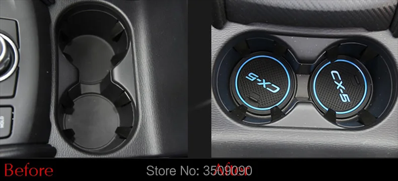 Для Mazda CX-5 CX5 KF автомобильный Противоскользящий коврик для двери, коврик для стайлинга автомобиля, украшение интерьера автомобиля