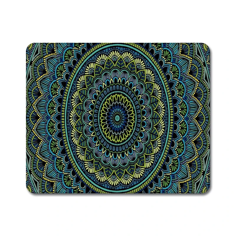 Мандала искусство природа резиновый стол коврик для мыши ноутбук корпус