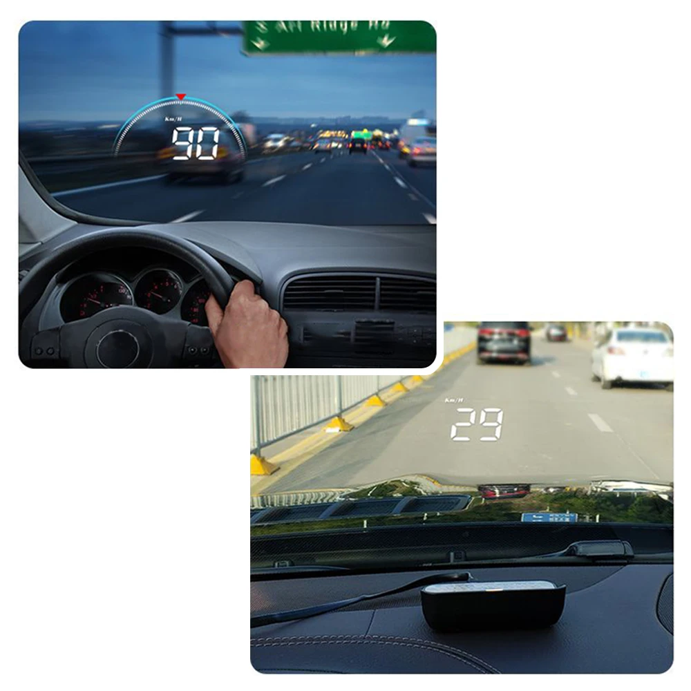 Прямоугольник M8 светодиодный автомобильный HUD Дисплей интегрированный дизайн
