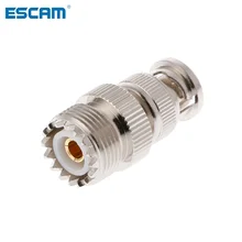 ESCAM BNC штекер для UHF SO239 PL-259 Женский Разъем RF коаксиальный адаптер Кабельный разъем