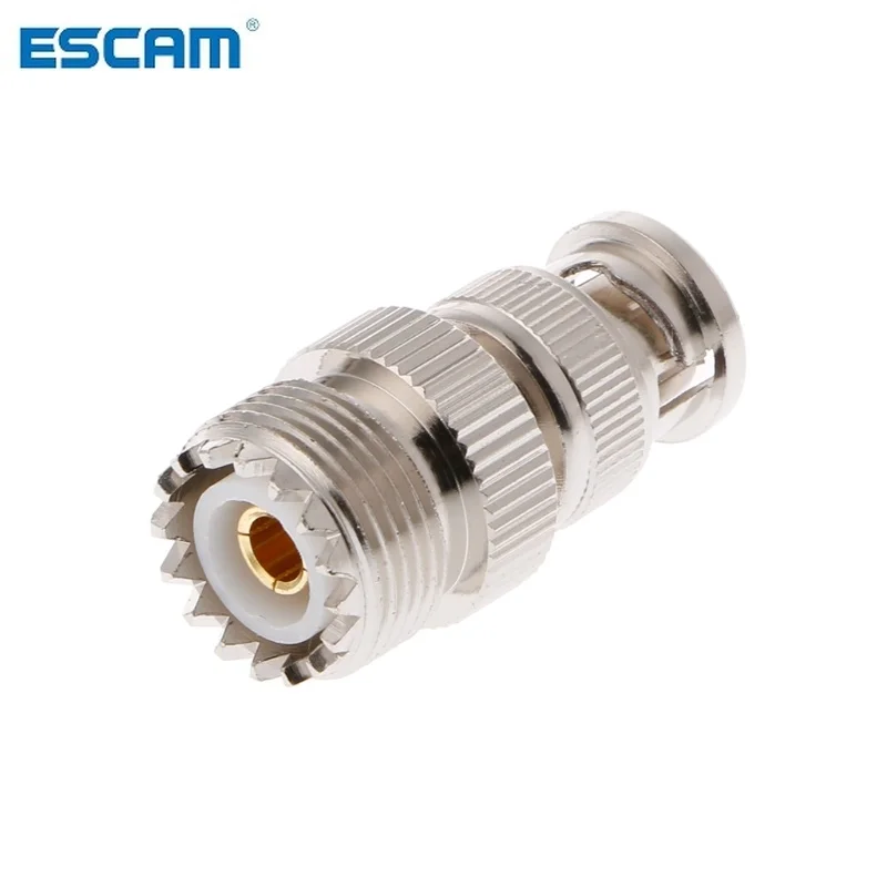 ESCAM BNC штекер к UHF SO239 Стандартный Женский Разъем RF коаксиальный адаптер Кабельный
