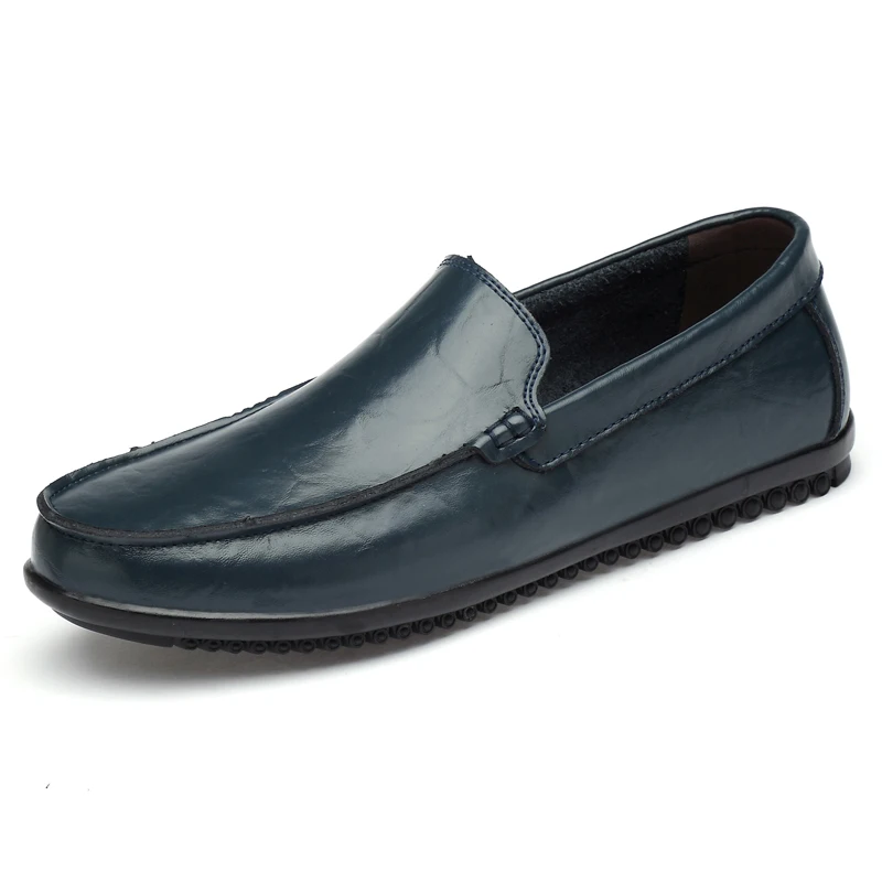 CLAX Men Boat Shoes Summer Men's Moccasins Leather Shoe Slipons Male Casual Loafers Breathable | Обувь