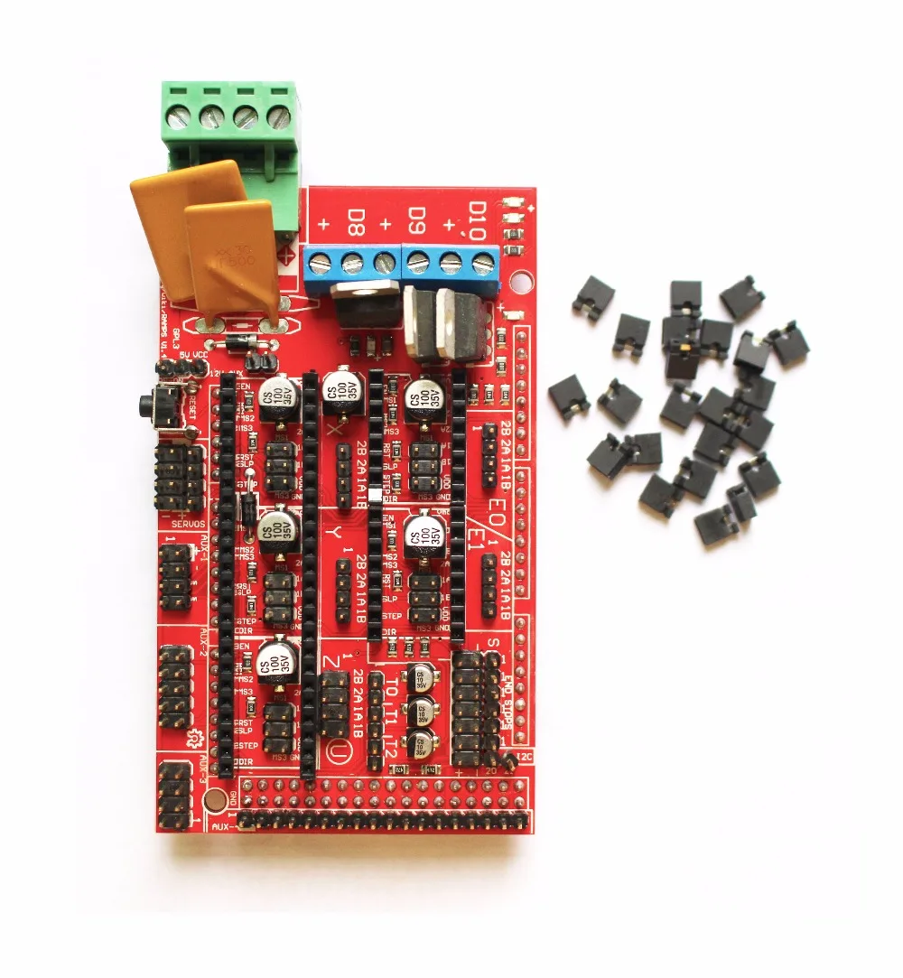 CNC 3D Принтер Комплект для Arduino Mega 2560 R3 + RAMPS 1 4 контроллер LCD 12864 6 концевых