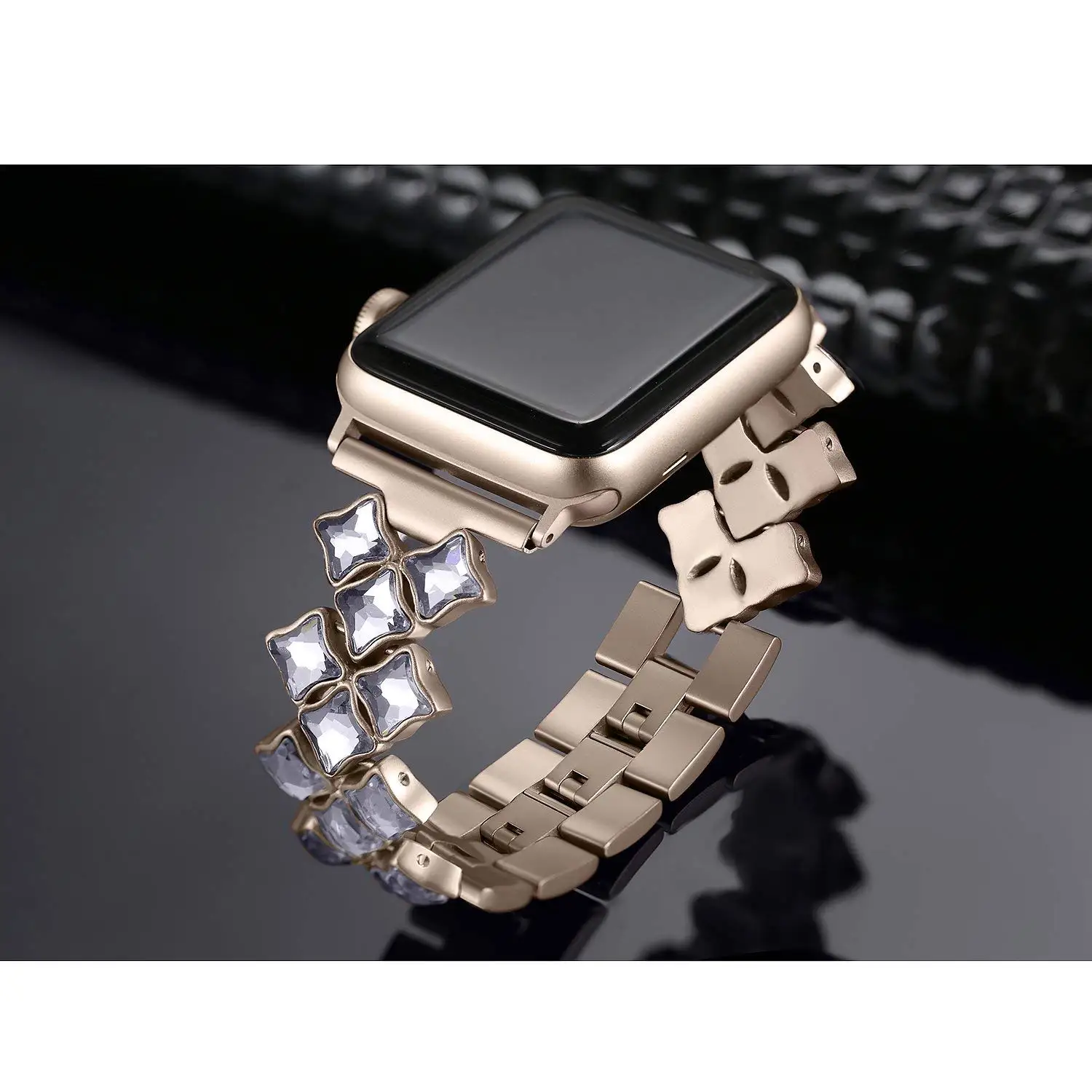 Beiziye бриллиантовый ремешок из нержавеющей стали для Apple Watch 38 мм 42 мм браслет pulseira женский ремешок для iWatch 40 мм 44 мм серия 5 4 3 2