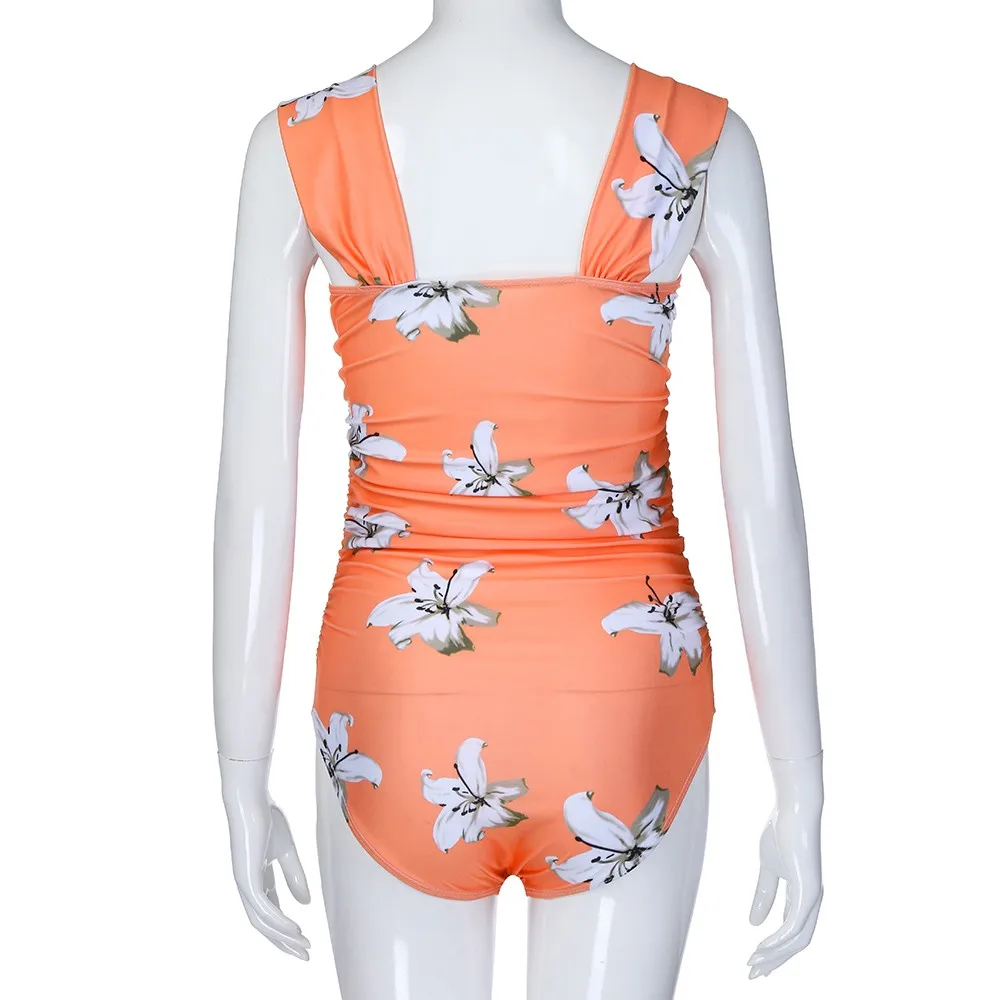 Купальник для беременных Плюс Размер танкини женский цветочный принт бикини