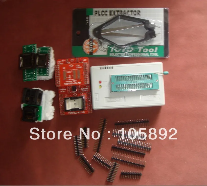Бесплатная Доставка TL866cs USB Виллем Универсальный Программатор TSOP48/40/32 + (SOP8 SOP16 PLCC32