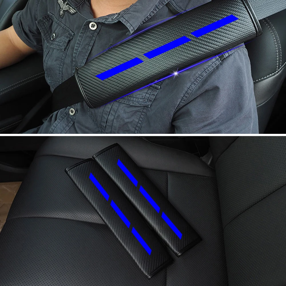 For Audi A1 A3 A4 A4L A5 A6 A6L A7 A8 S3 S5 S6 S7 S8 Q3 Q5 Q7 Car Safety Seat Belt Cover Reflective Seatbelts Shoulder Pads | Автомобили и