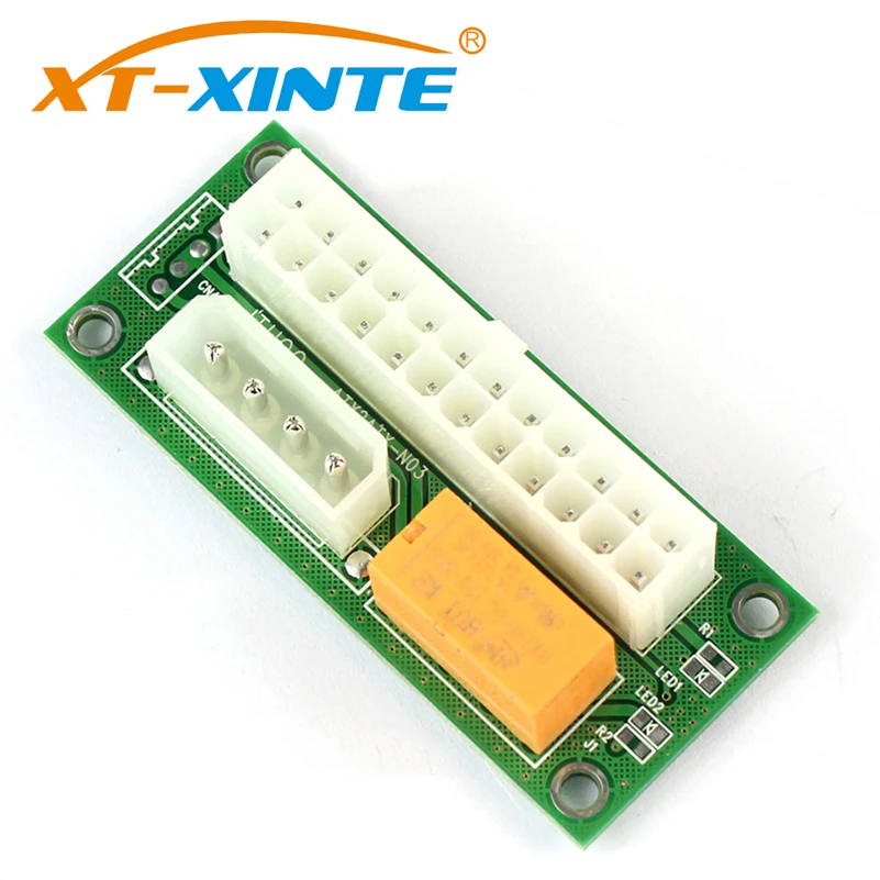 XT XINTE ATX 24Pin для Molex 4Pin Dual PSU источник питания синхронизация стартер удлинитель
