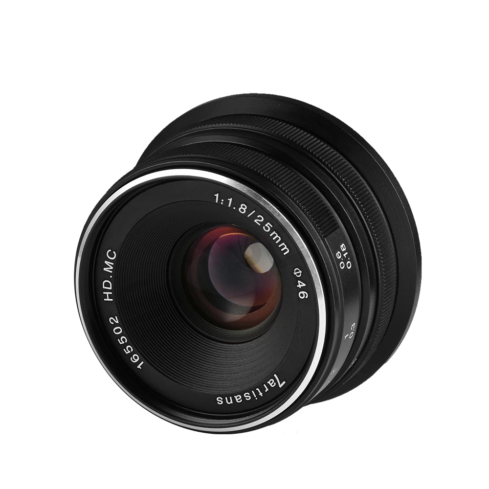 7artisans 25mm f1.8 Prime Lens to All Single Series for E Mount Canon EOS-M Mout Micro 4/3 Cameras A7 A7II A7R Free Shipping | Электроника