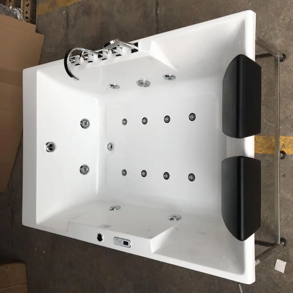 1800 мм Drop in стекловолокно whirlpool Ванна Акриловая Hydromassage встроенный серфинг Двойные