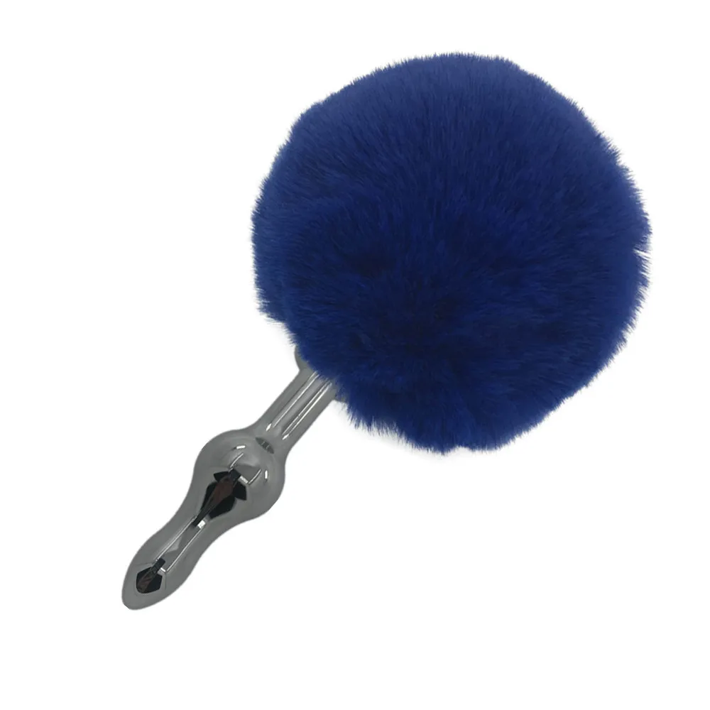 Металлические анальные секс-игрушки пробка с хвостом и кроличьим анальная