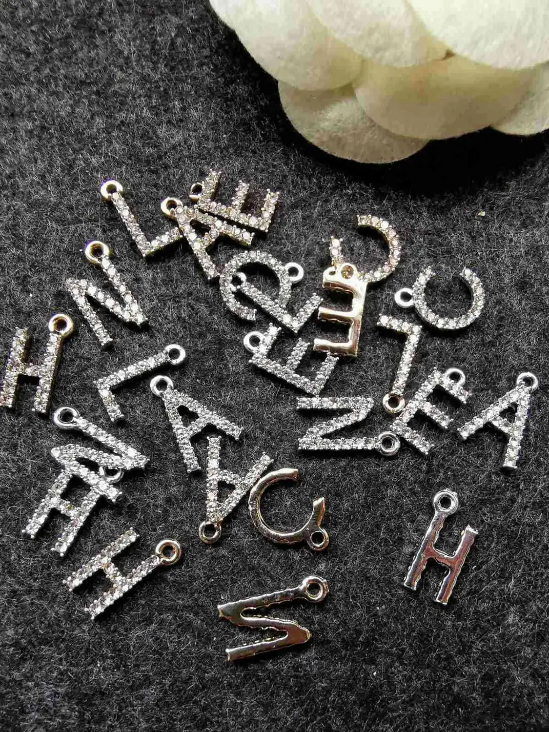 10 комплектов/партия жемчужные подвески-буквы алфавита | Украшения и аксессуары