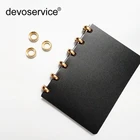 10 шт., серебристыезолотистые металлические кольца-листья для скрапбукинга