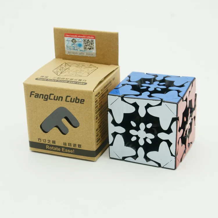 Fangcun Rapid 3x3x3 Mixup gear Cube термопечать 3D головоломка кубики обучающая игрушка специальные игрушки для детей