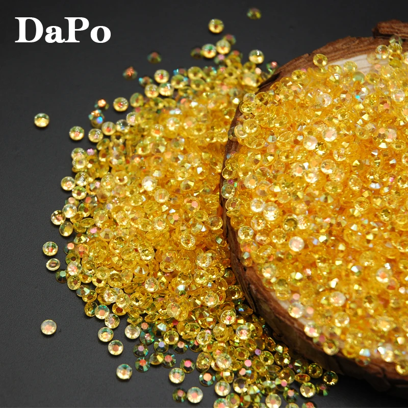 2017 Новый топаз желе AB Цвет Смола горный хрусталь Акриловые стразы аппликация