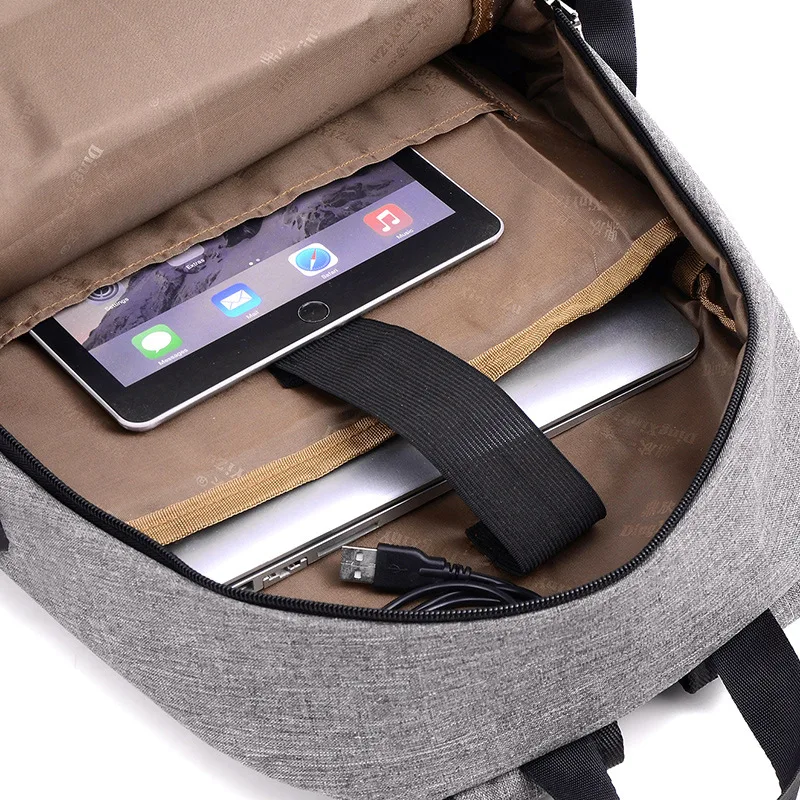 

2021 Casual USB Charging Backpack Men student School Bags for teenage girls Laptop Backpacks women Large Capacity Travel bags