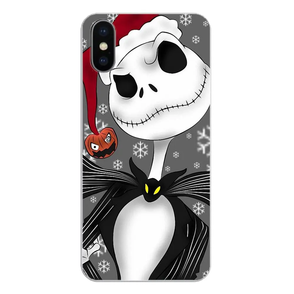Кошмар перед Рождеством Джек и Салли Череп чехол для телефона iPod Touch iPhone 4 4S 5 5S 5C SE 6
