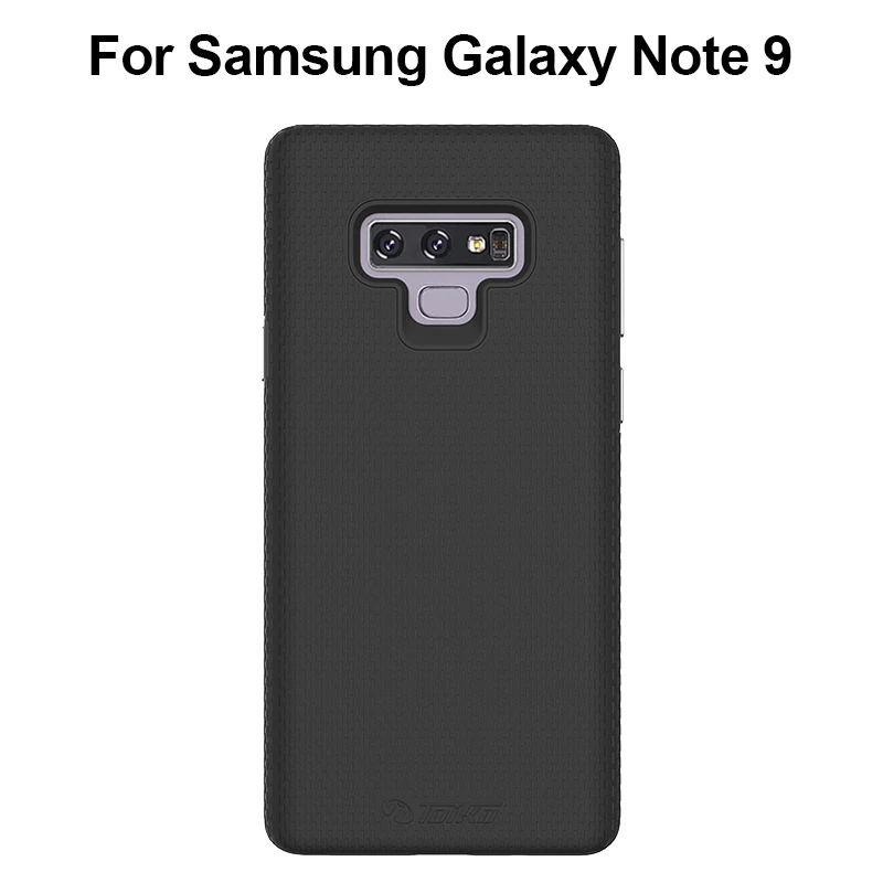 Чехол toyko X Guard армированный чехол 2 в 1 для samsung Galaxy Note 9, задняя крышка для телефона, Гибридный Жесткий ПК, ТПУ бампер, противоударный защитный чехол - Цвет: Черный