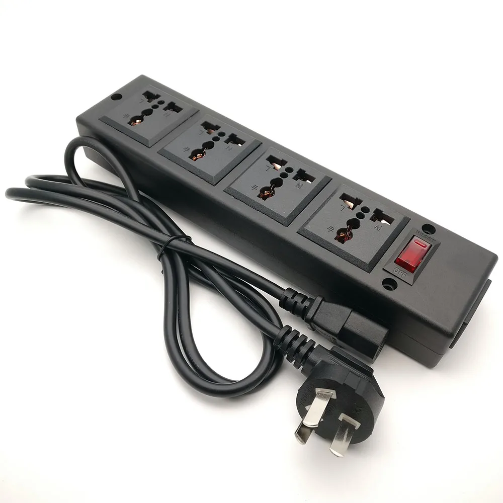 4way БРП розетка полосы 4 разъемов pdu удлинитель Универсальная Розетка с защитой