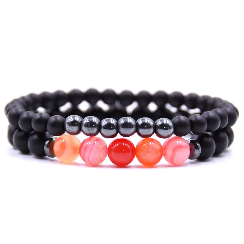 Оптовая продажа 2 шт./компл. очаровательный натуральный камень браслеты Высокое