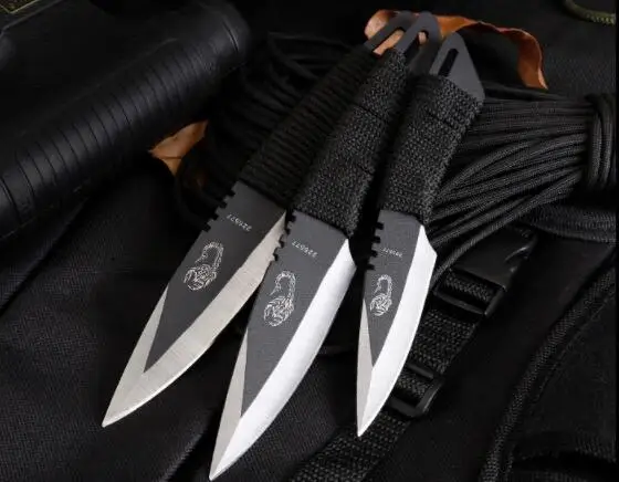 CS COLD 3 шт. бросок тактический нож с фиксированным лезвием карманный для выживания