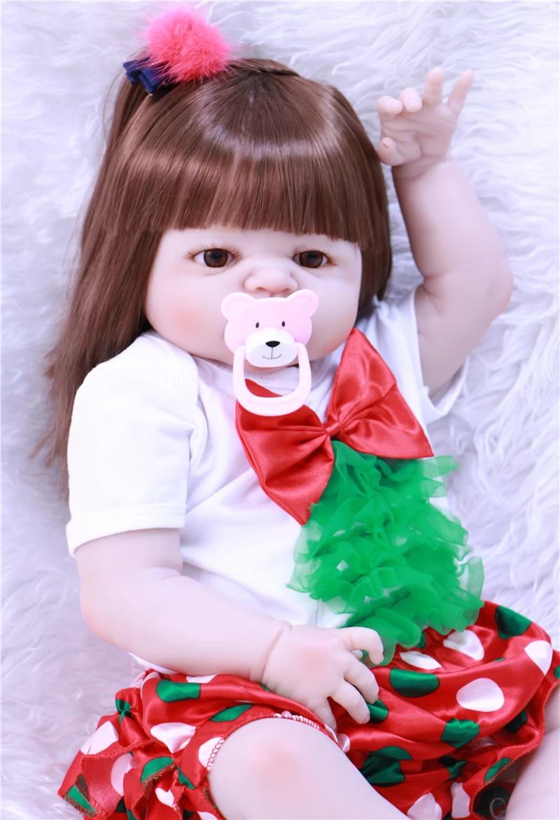Рождественские куклы для девочек Новорожденные младенцы малыши силиконовые