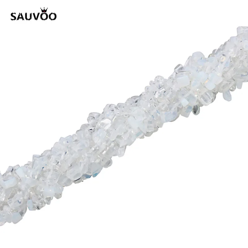 SAUVOO прибл. 80 см/лот нерегулярный натуральный опал прозрачный лунный камень