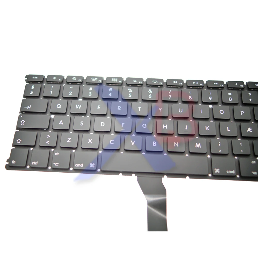 Для клавиатуры MacBook Air 13 3 дюйма A1369 A1466 DK с датской данией/подсветкой + винты для 100