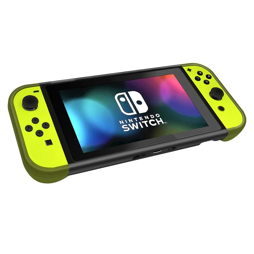 Защитный чехол из ТПУ для консоли Nintendo Switch прозрачный белый серый | Электроника