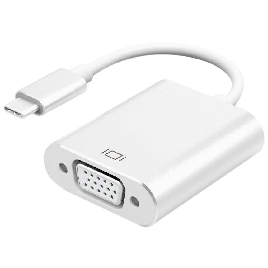 Адаптер USB 3 1 Type C (USB-C)-VGA с алюминиевым корпусом для MacBook Pro G7I8 | Электроника