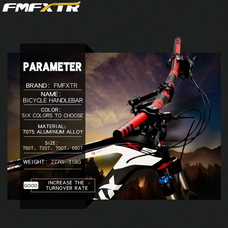 FMFXTR алюминиевый сплав MTB Велоспорт Руль Горный велосипед ручка бар велосипеда