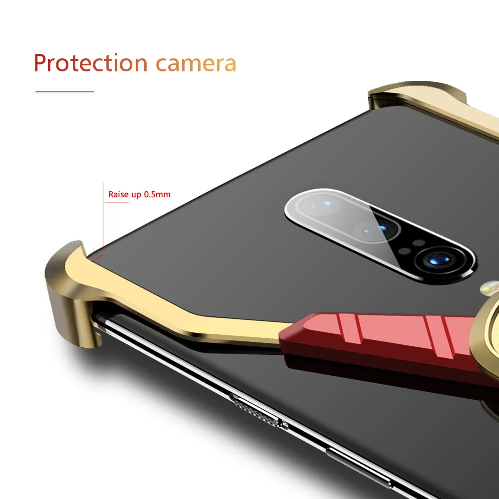 Металлический Чехол Iron Man Deluxe для Oneplus 7 pro чехол с индивидуальным металлическим