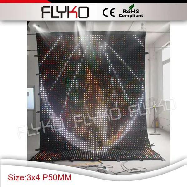 Комнатный полноцветный светодиодный настенный видеоэкран P5 для концертов и