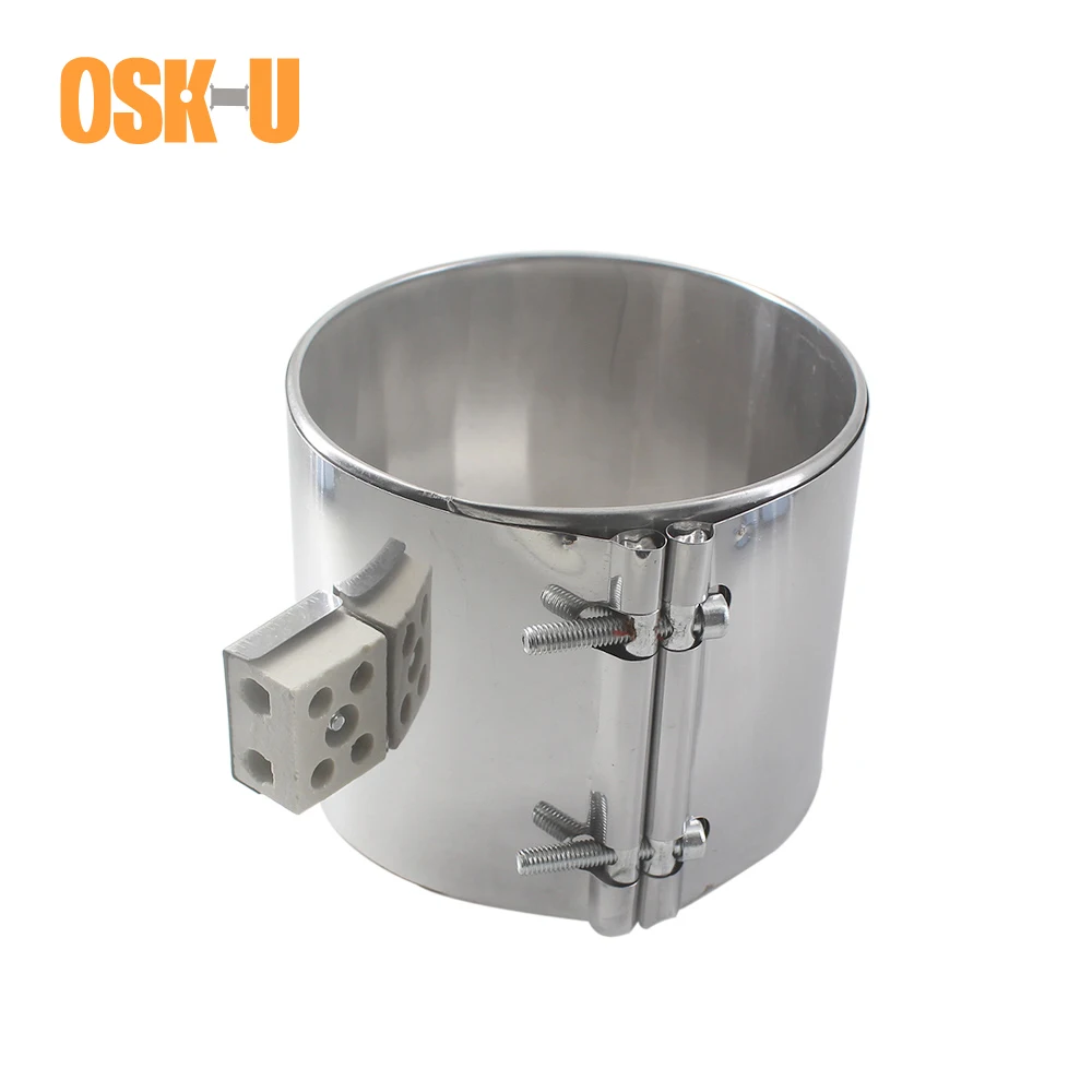 Керамический ленточный нагреватель 105 мм, высота 50/100 мм, литьевая форма из нержавеющей стали, нагревательный элемент для электронного оборудования