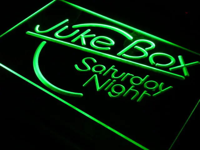 I328 Juke Box субботний ночной бар Pub светодиодный неоновый светильник переключатель