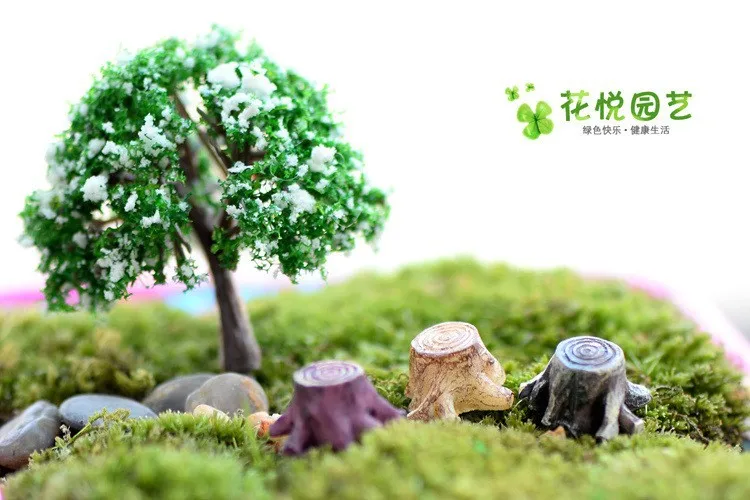 Искусственные мини корень пень сказочные садовые миниатюрные украшения гномы