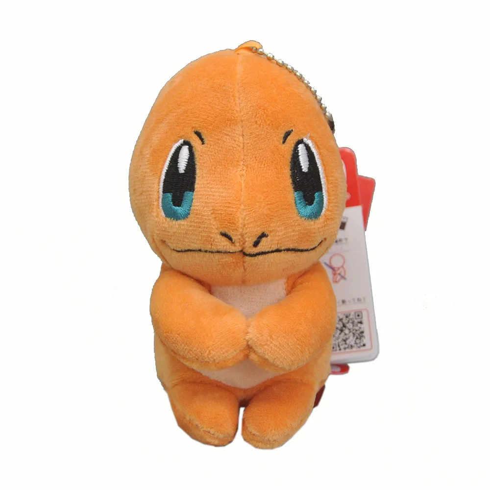 17 видов стилей Psyduck Meowth Ash Ketchum Brock James Jessie Misty 12 см плюшевый брелок в розницу - Цвет: Charmander
