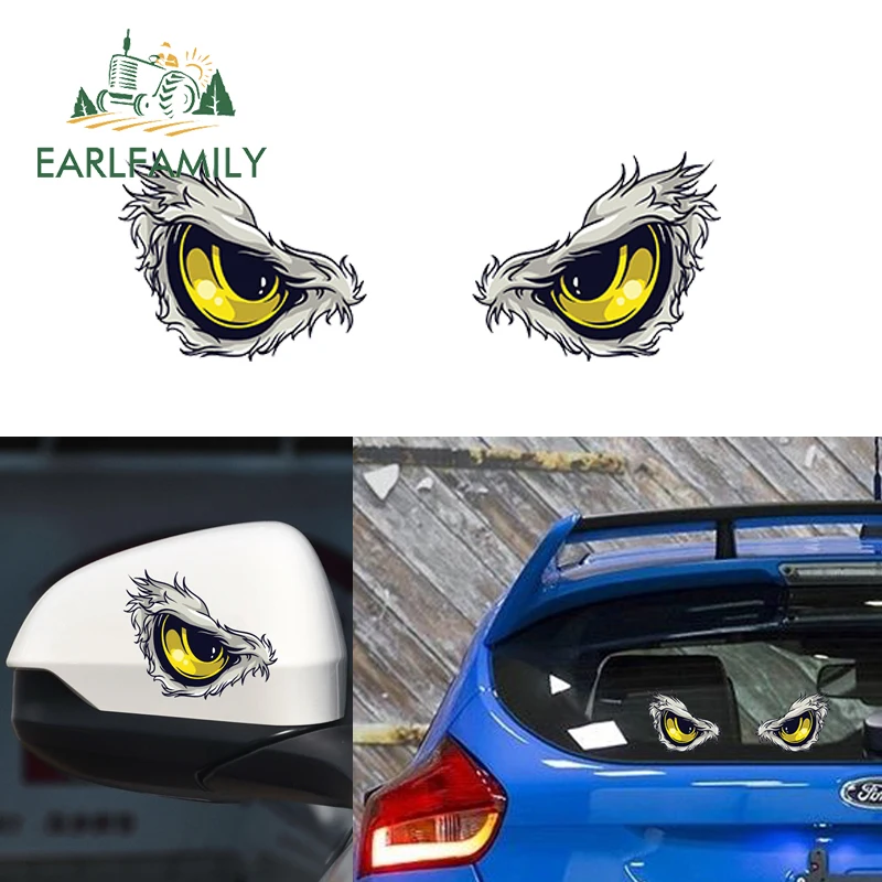 EARLFAMILY 13 см x 10 4 2x забавные автомобильные наклейки Орлиный глаз голова грузовика