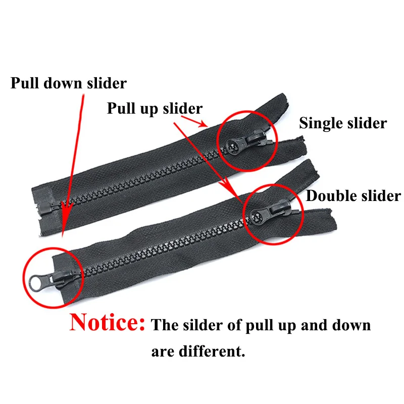 

Meetee 5pc 8# Zipper Head Slider for Resin Zip Coat Backpack Tent DIY Puller Handmade Clothes Sewing Accessories AP602