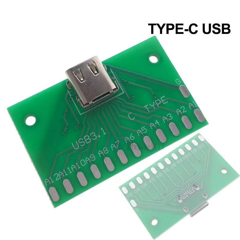 Micro MINI USB 2,0 3,0 до DIP адаптер 5pin гнездовой разъем конвертер печатной платы типа в макет USB-01 переключатель SMT материнское сиденье - Color: TYPE-C USB