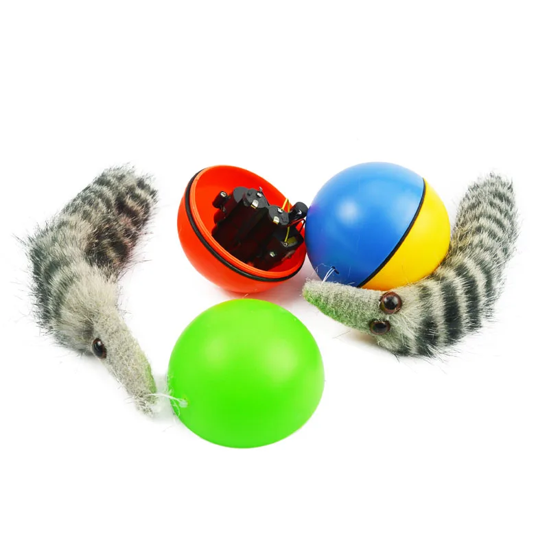 Ласка катящийся мяч для домашних животных игровой моторизованный забавный щенок