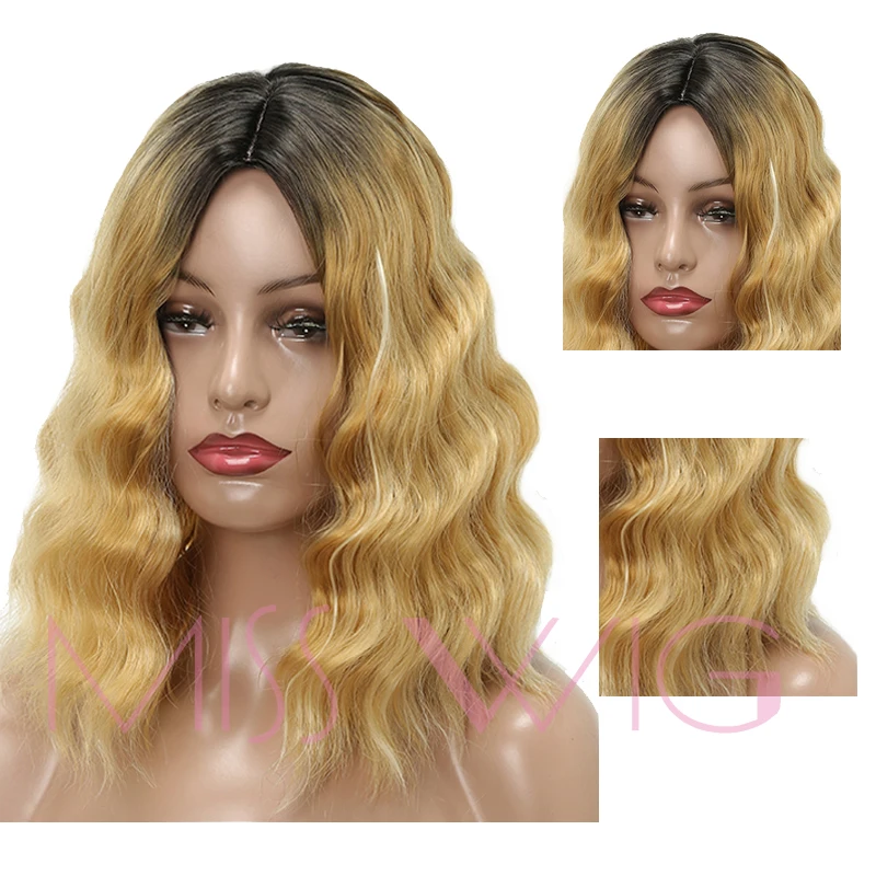 MISS WIG 16 дюймов 200 г цвет кудрявые вьющиеся парики для черных женщин синтетические