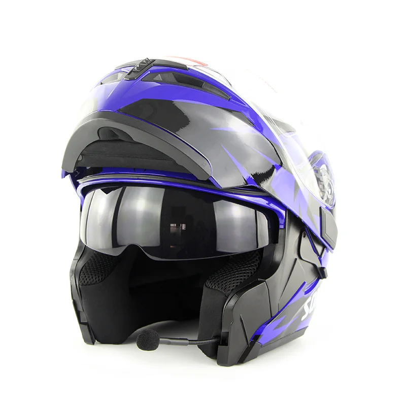 Зоман 955 SkyEye встроенного модуля Bluetooth наушники мотоциклетный кожаный чехол из