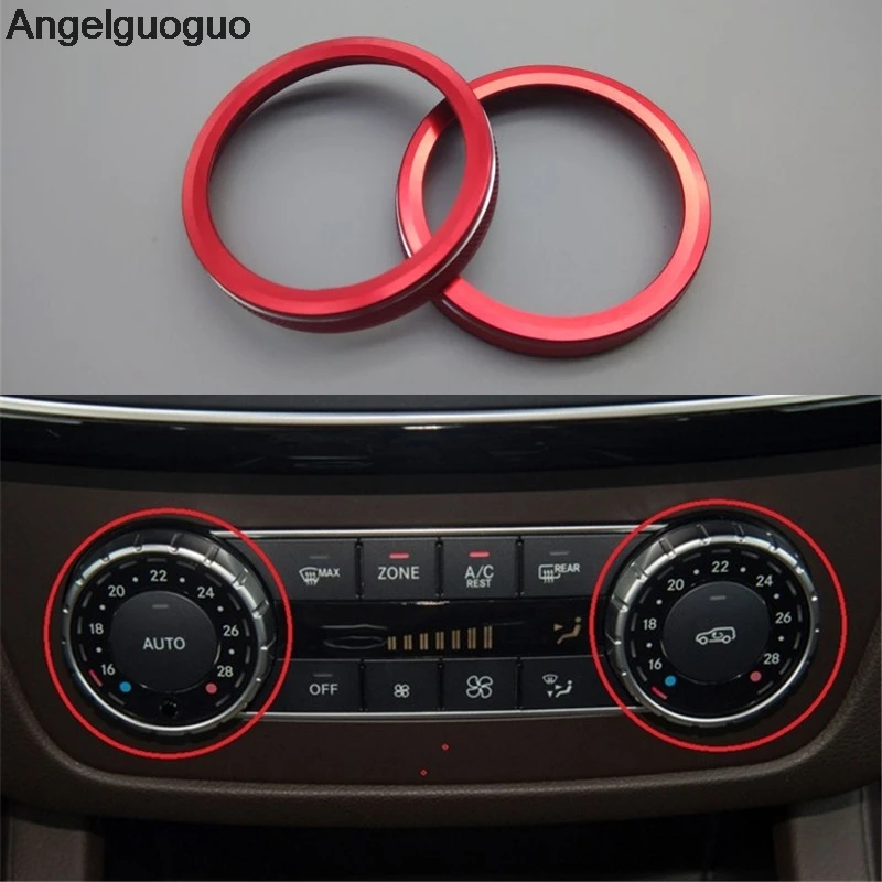 Angelguoguo красно-синий для Mercedes Benz C Class W204 2008-2013 автомобильный Кондиционер