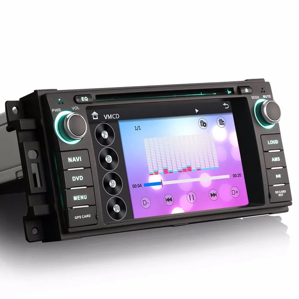 Автомобильный DVD GPS навигации для Jeep Компасы Grand Cherokee Liberty Patriot Wrangler Mitsubishi Raider 2005 2006