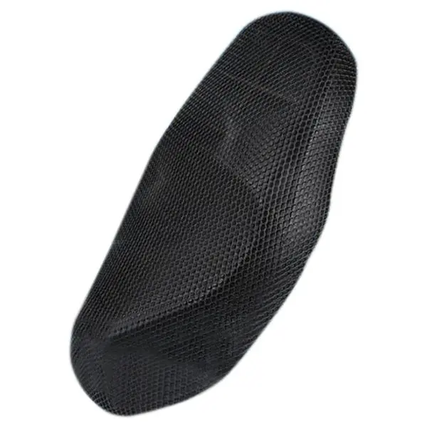 AUTO -Protection Cover in Polyester fiber Motorcycle Saddle Seat Rear Pad 3D Black L |