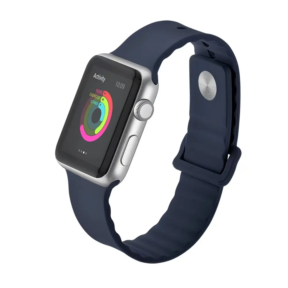 Силиконовые резиновый ремешок для Apple Watch группа 44 мм 40 серии 4 &amp 3 1 2 спортивный 42
