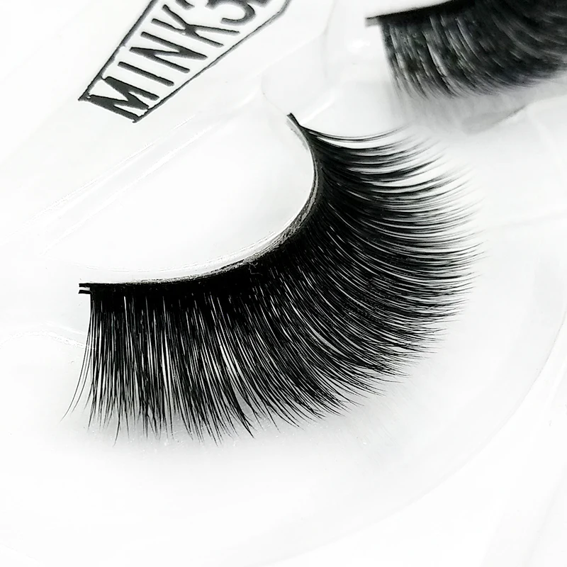 1 Pair 5D Mink Lashes Strips Thick 100% Handmade Wispy Long Eyelash Extension Make Up Tools | Красота и здоровье