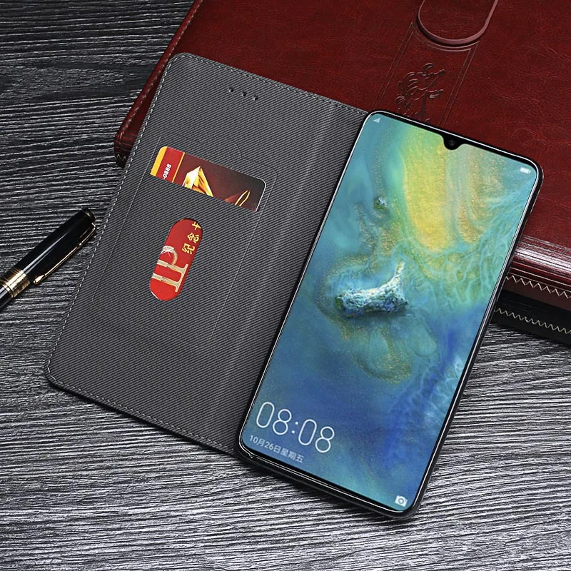 Чехол для Huawei Mate 20X 7 2 Дюйма роскошные сумки с отделениями карт винтажный кожаный