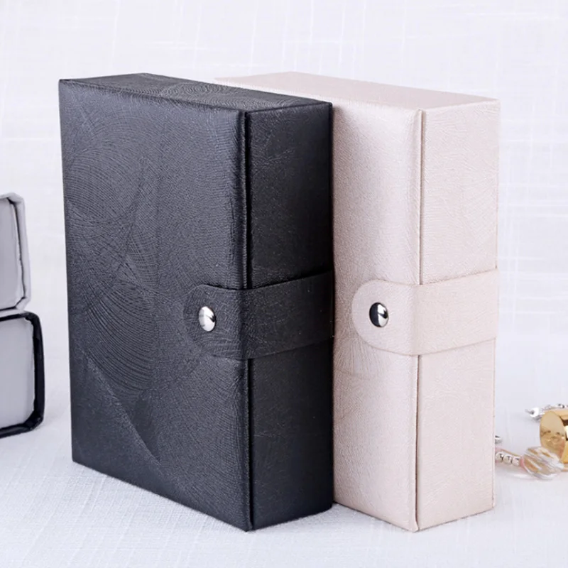 

Women Travel Makeup Organizer Exquisite Necklace Rings Earrings Bracelet Packaging Display Box Fashion Jewelry Case Accessories